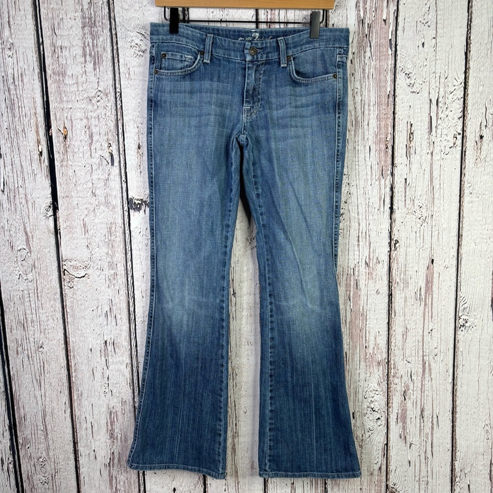 7 For All Mankind The Lexie Petite Bootcut Jeans Size 29P Low Rise Vintage EUC!